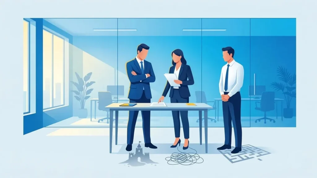 チームの潜在的な課題や組織の葛藤を浮き彫りにするイメージ